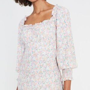 Faithfull the Brand Ira Mini Dress, Vionette Floral Pink